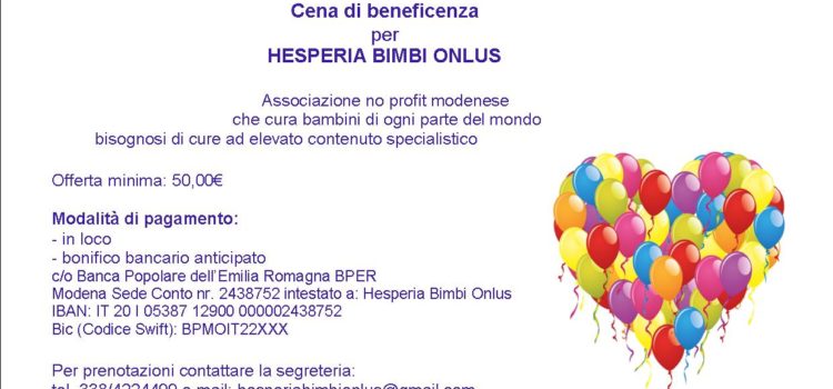 Cena di Beneficenza Lunedì 8 Maggio 2017 Ristorante Circolo del Tennis dei Giardini Margherita Bologna Cena di Beneficenza Lunedì 8 Maggio 2017 Ristorante Circolo del Tennis dei Giardini Margherita Bologna