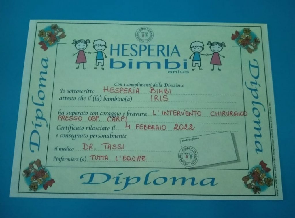 Attestato di coraggio