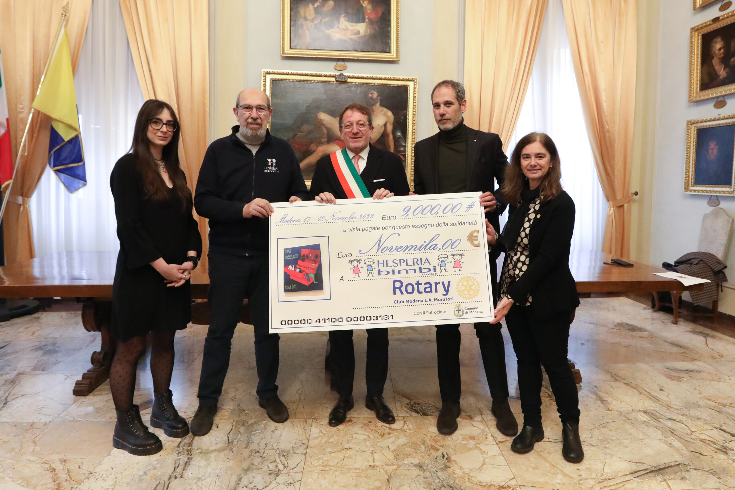 Il ricavato della serata di beneficienza del Rotary Club Modena